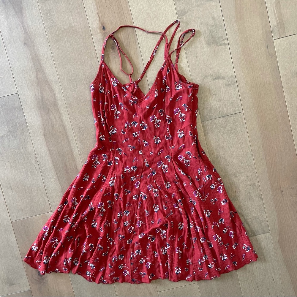 Orange Floral Sundress